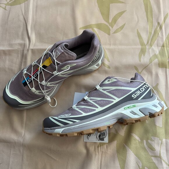 Salomon Xt-6 Purple Low-Top Sneakers - Picture 1 of 7